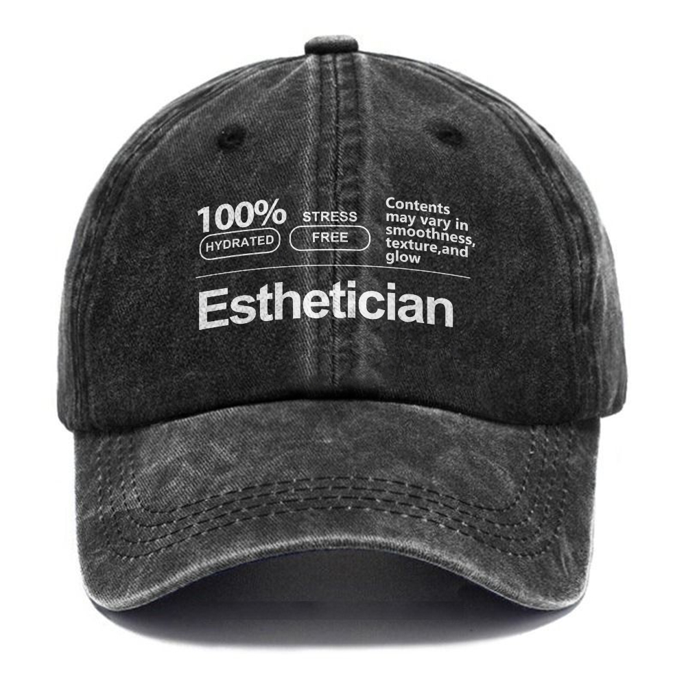 Esthetician Unisex Vintage Casual Washed Cap Customscool