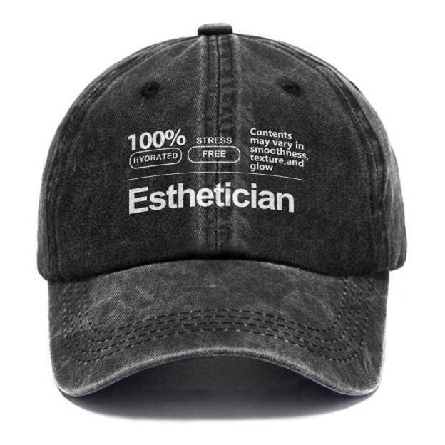 Esthetician Unisex Vintage Casual Washed Cap Customscool