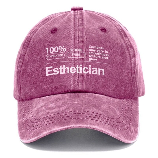 Esthetician Unisex Vintage Casual Washed Cap Customscool