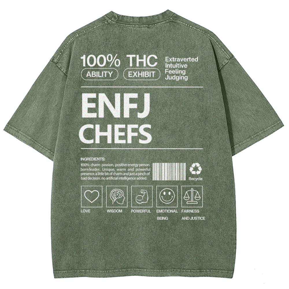 ENFJ  CHEFS WASHED T-SHIRT