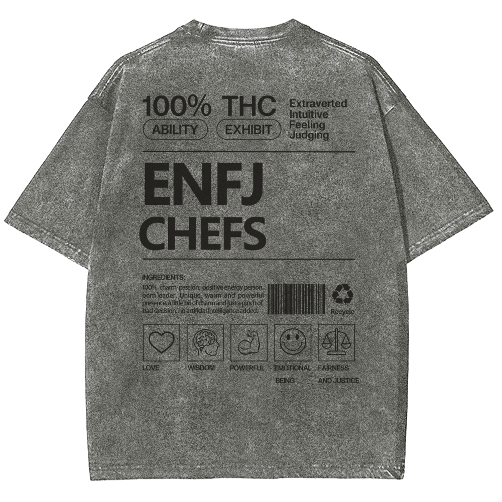 ENFJ CHEFS WASHED T-SHIRT