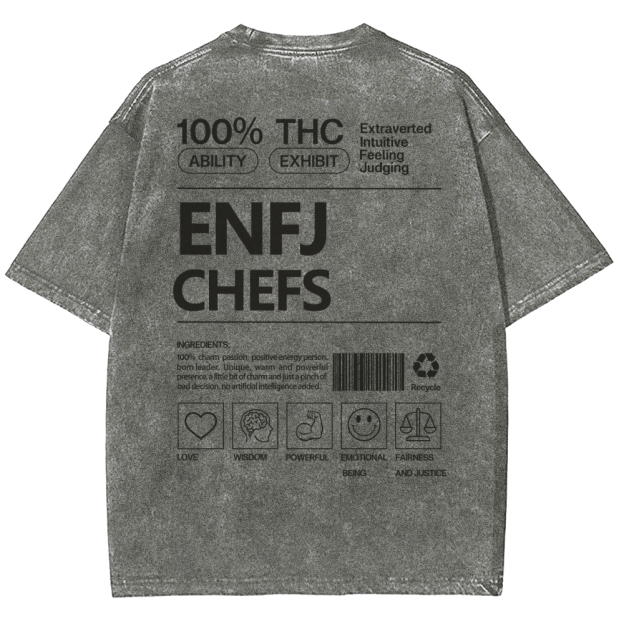 ENFJ  CHEFS WASHED T-SHIRT