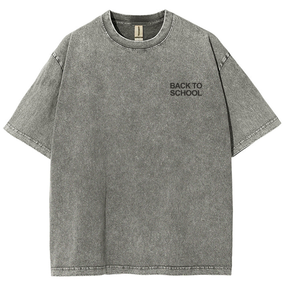 Back To School Unisex Fit Washed T-Shirt Customscool