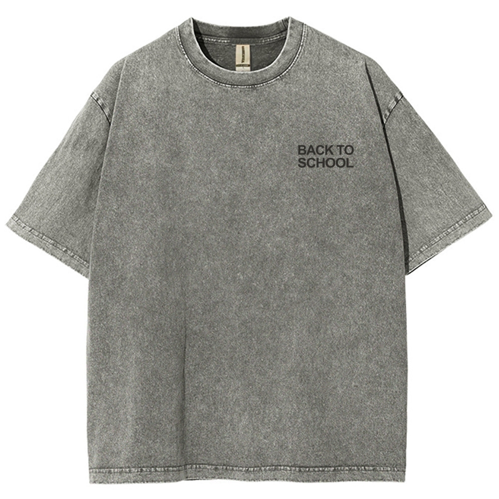 Back To School Unisex Fit Washed T-Shirt Customscool