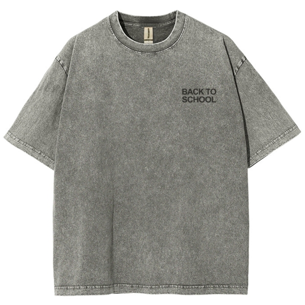 Back To School Unisex Fit Washed T-Shirt Customscool