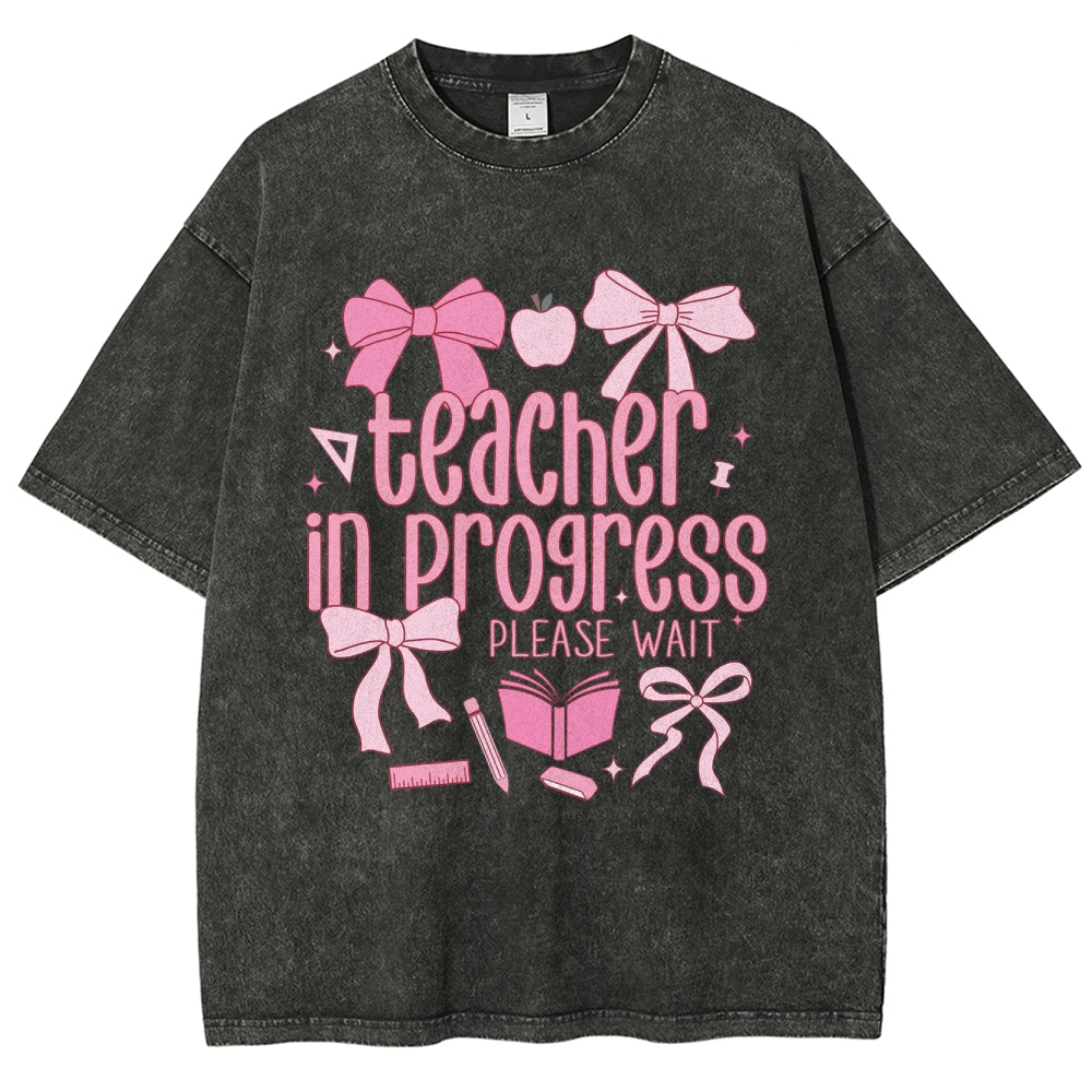 Teacher Unisex Fit Washed T-Shirt Customscool