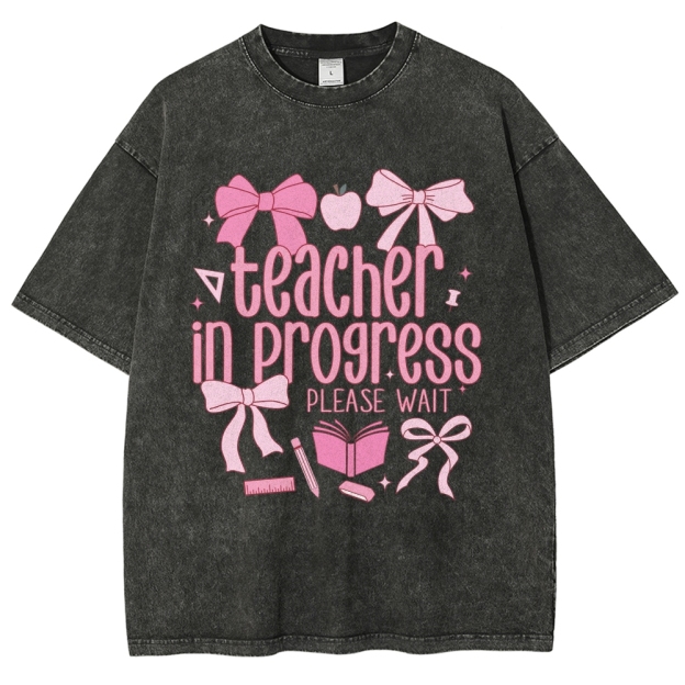 Teacher Unisex Fit Washed T-Shirt Customscool