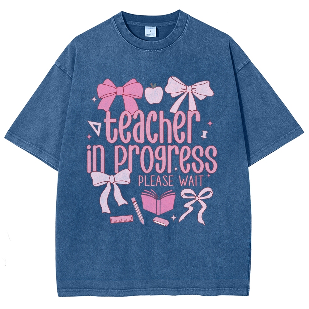 Teacher Unisex Fit Washed T-Shirt Customscool