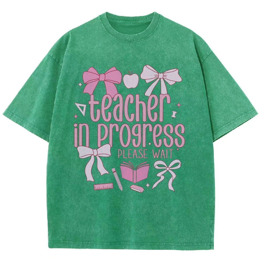Teacher Unisex Fit Washed T-Shirt Customscool