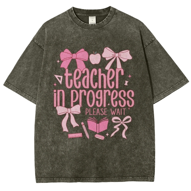 Teacher Unisex Fit Washed T-Shirt Customscool