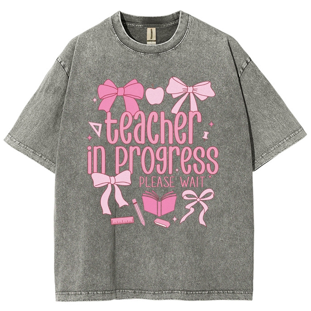 Teacher Unisex Fit Washed T-Shirt Customscool