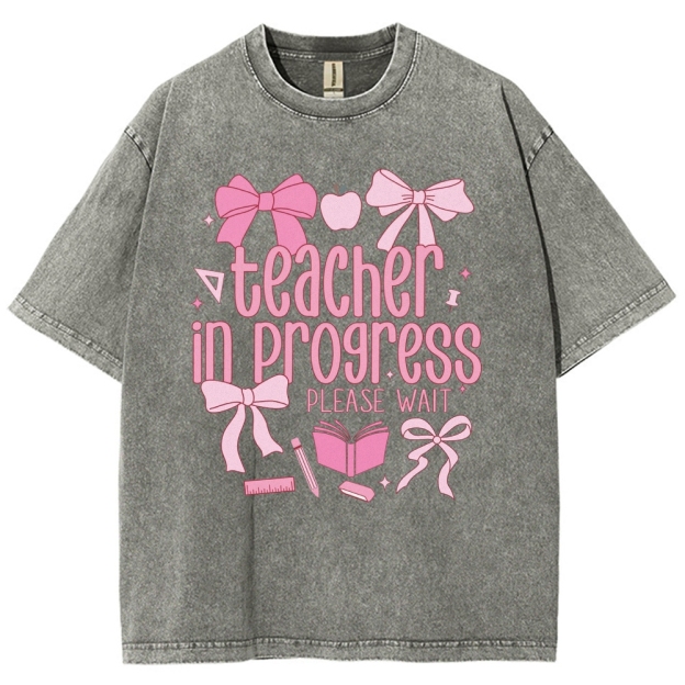 Teacher Unisex Fit Washed T-Shirt Customscool