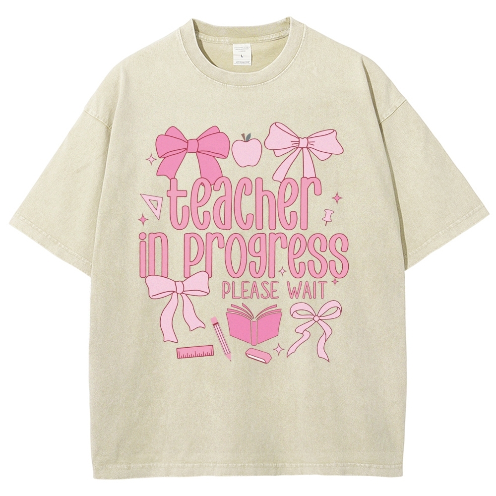 Teacher Unisex Fit Washed T-Shirt Customscool