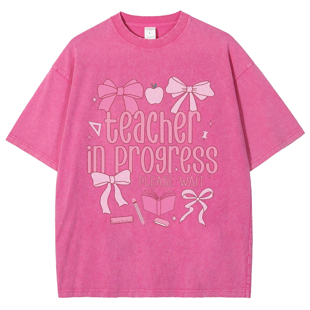 Teacher Unisex Fit Washed T-Shirt Customscool