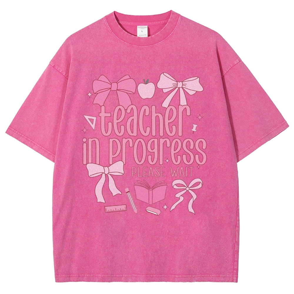 Teacher Unisex Fit Washed T-Shirt Customscool