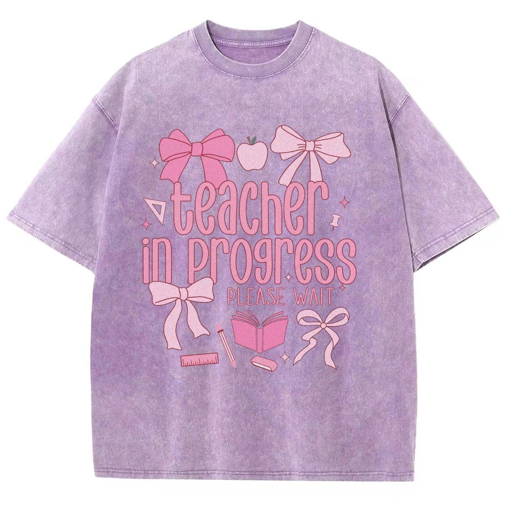 Teacher Unisex Fit Washed T-Shirt Customscool