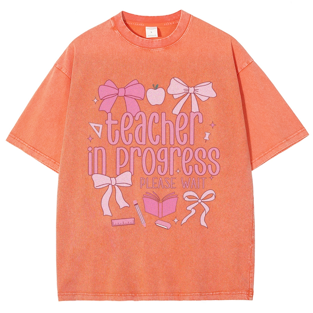 Teacher Unisex Fit Washed T-Shirt Customscool