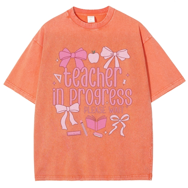 Teacher Unisex Fit Washed T-Shirt Customscool