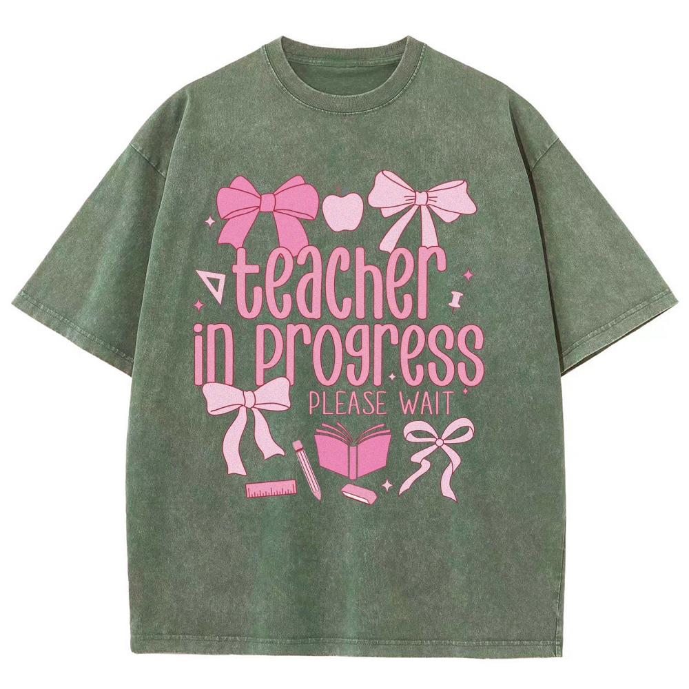 Teacher Unisex Fit Washed T-Shirt Customscool