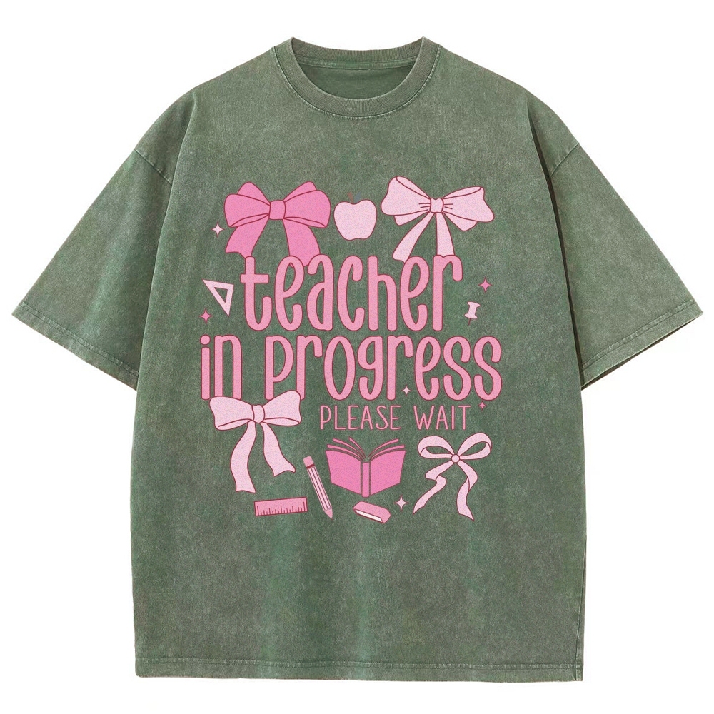 Teacher Unisex Fit Washed T-Shirt Customscool