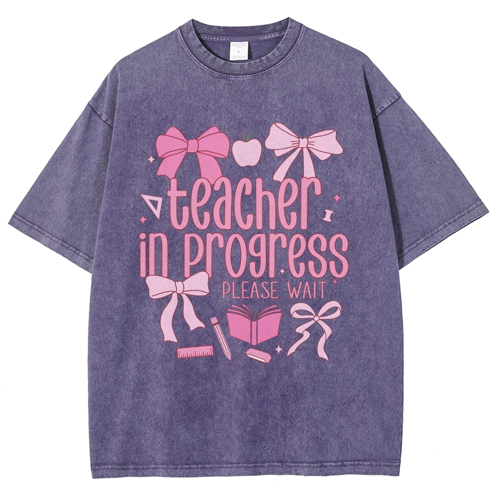 Teacher Unisex Fit Washed T-Shirt Customscool