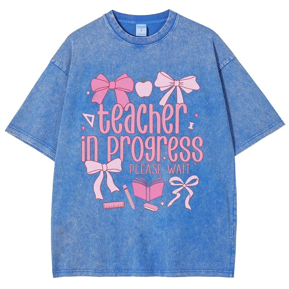 Teacher Unisex Fit Washed T-Shirt Customscool