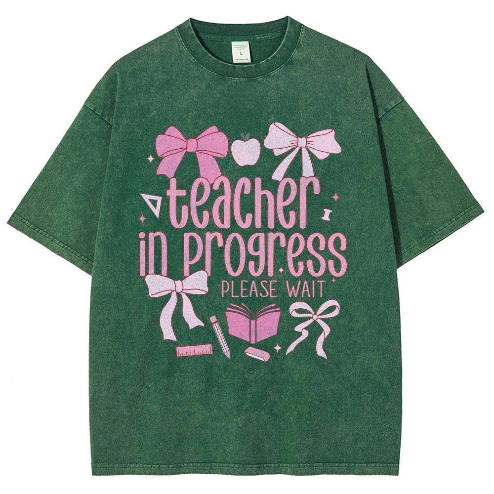 Teacher Unisex Fit Washed T-Shirt Customscool