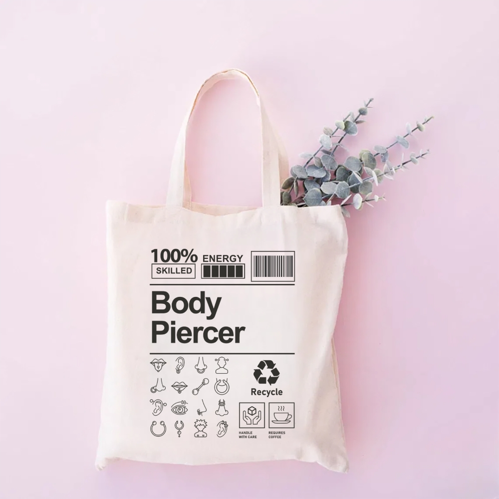 Body Piercer Tote Bag