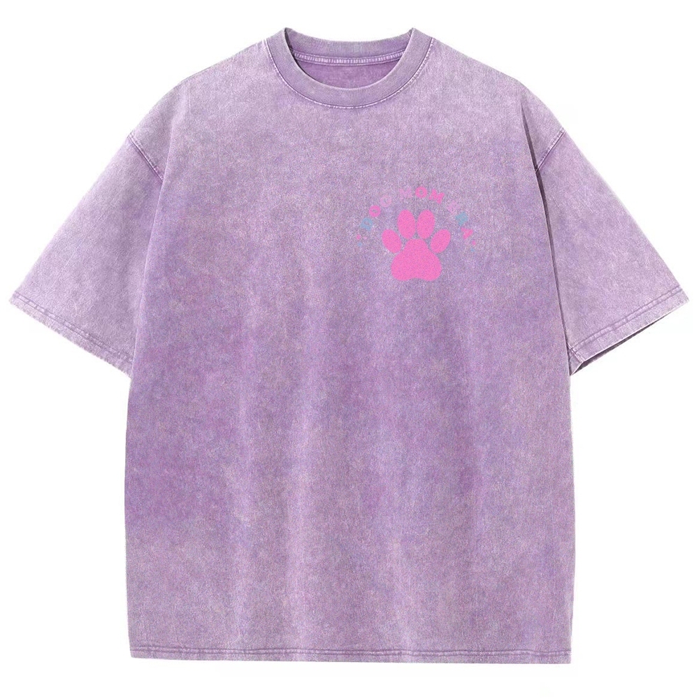 Dog Mom Unisex Fit Washed T-Shirt Customscool