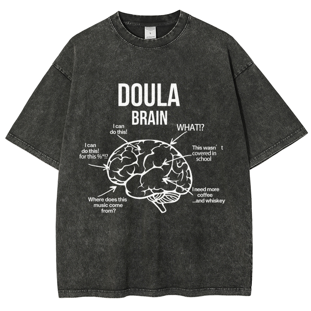 Doula Unisex Fit Washed T-Shirt Customscool