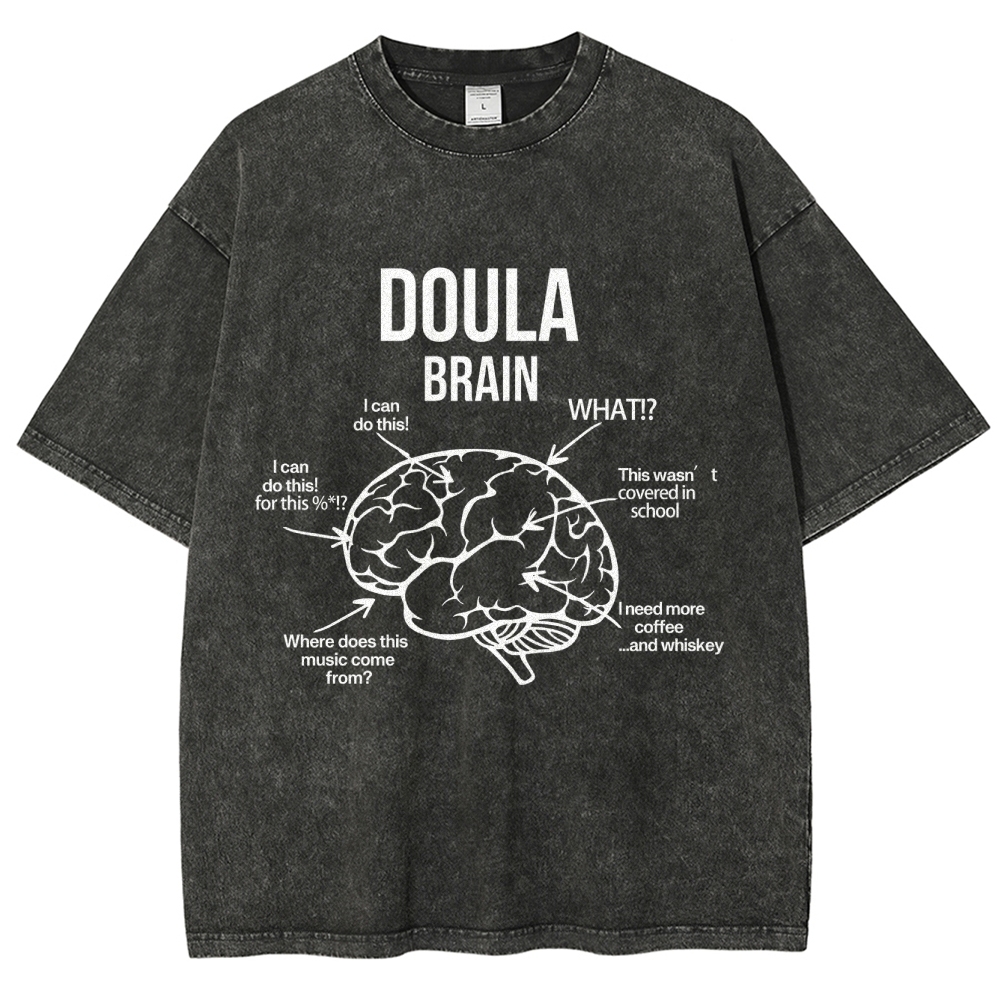 Doula Unisex Fit Washed T-Shirt Customscool