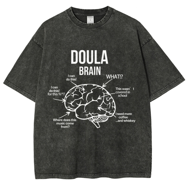 Doula Unisex Fit Washed T-Shirt Customscool