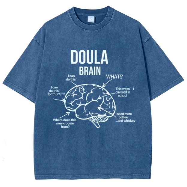 Doula Unisex Fit Washed T-Shirt Customscool