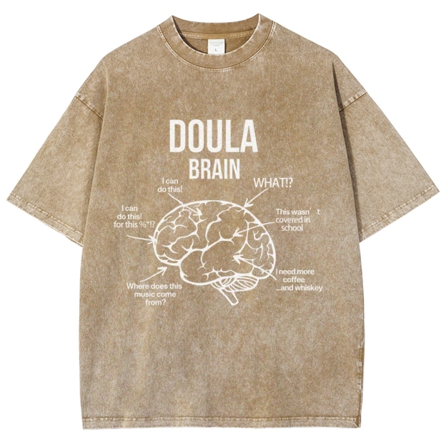 Doula Unisex Fit Washed T-Shirt Customscool