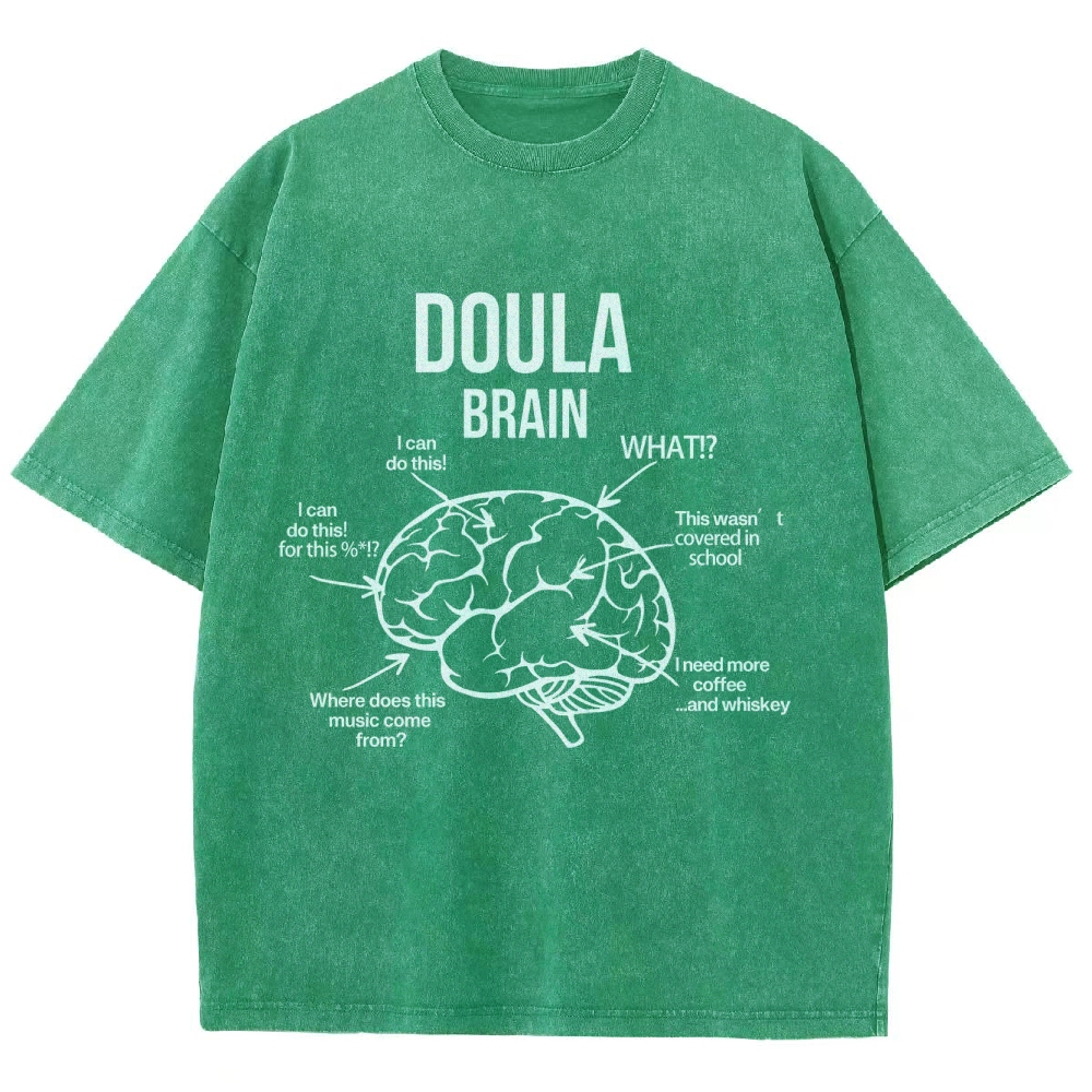 Doula Unisex Fit Washed T-Shirt Customscool