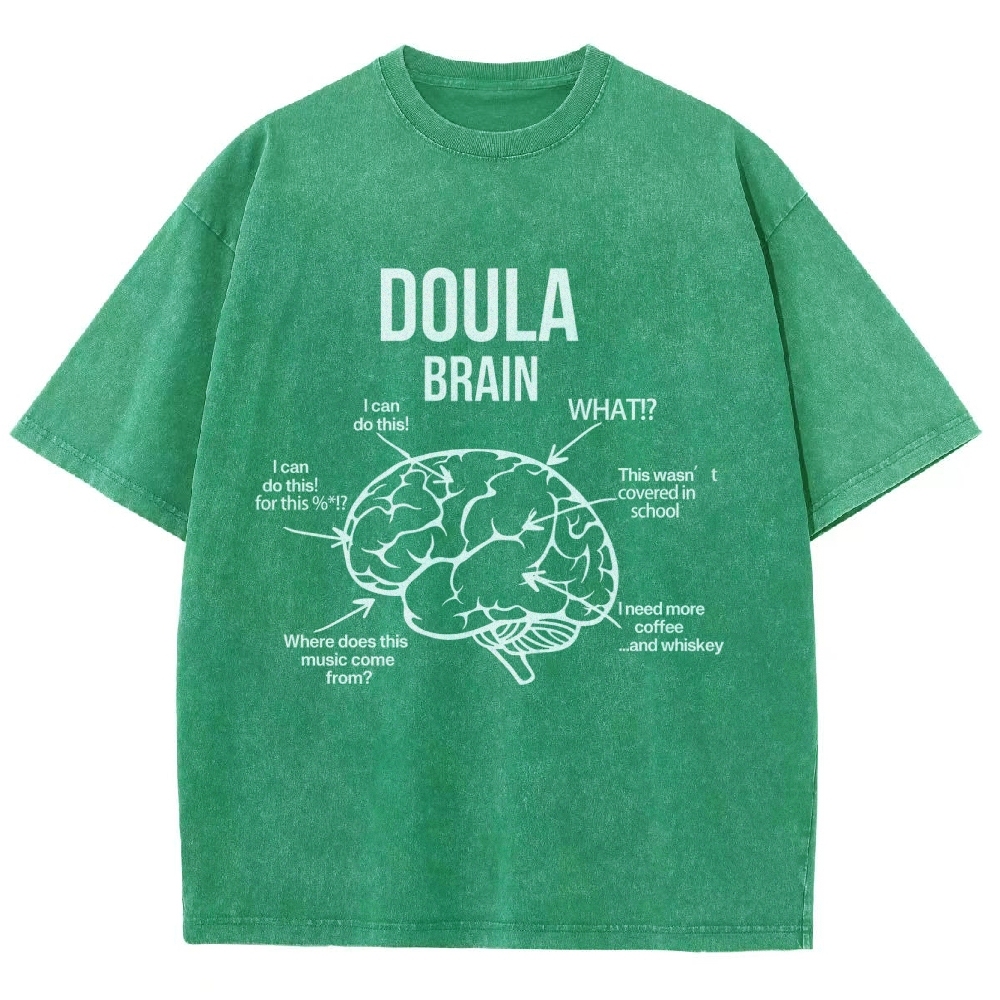 Doula Unisex Fit Washed T-Shirt Customscool