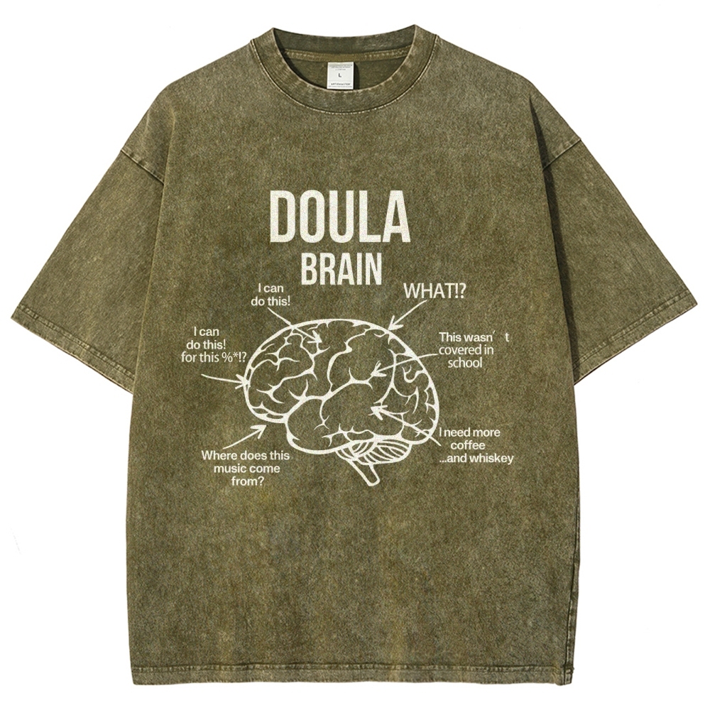 Doula Unisex Fit Washed T-Shirt Customscool