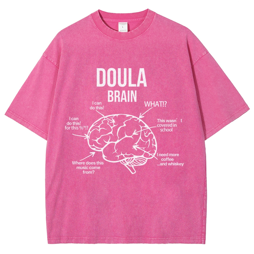 Doula Unisex Fit Washed T-Shirt Customscool