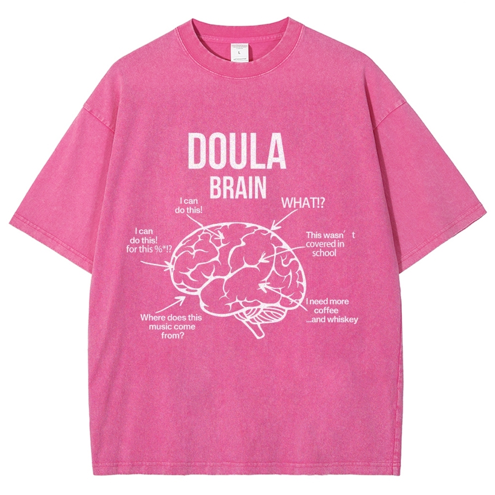 Doula Unisex Fit Washed T-Shirt Customscool