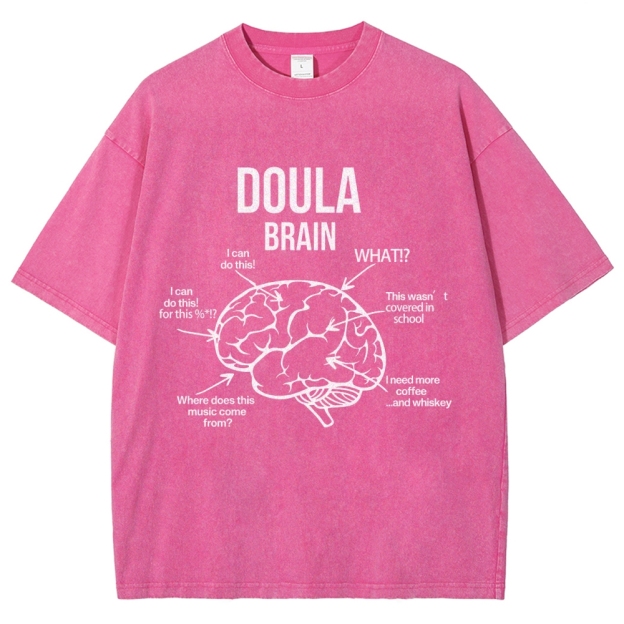 Doula Unisex Fit Washed T-Shirt Customscool