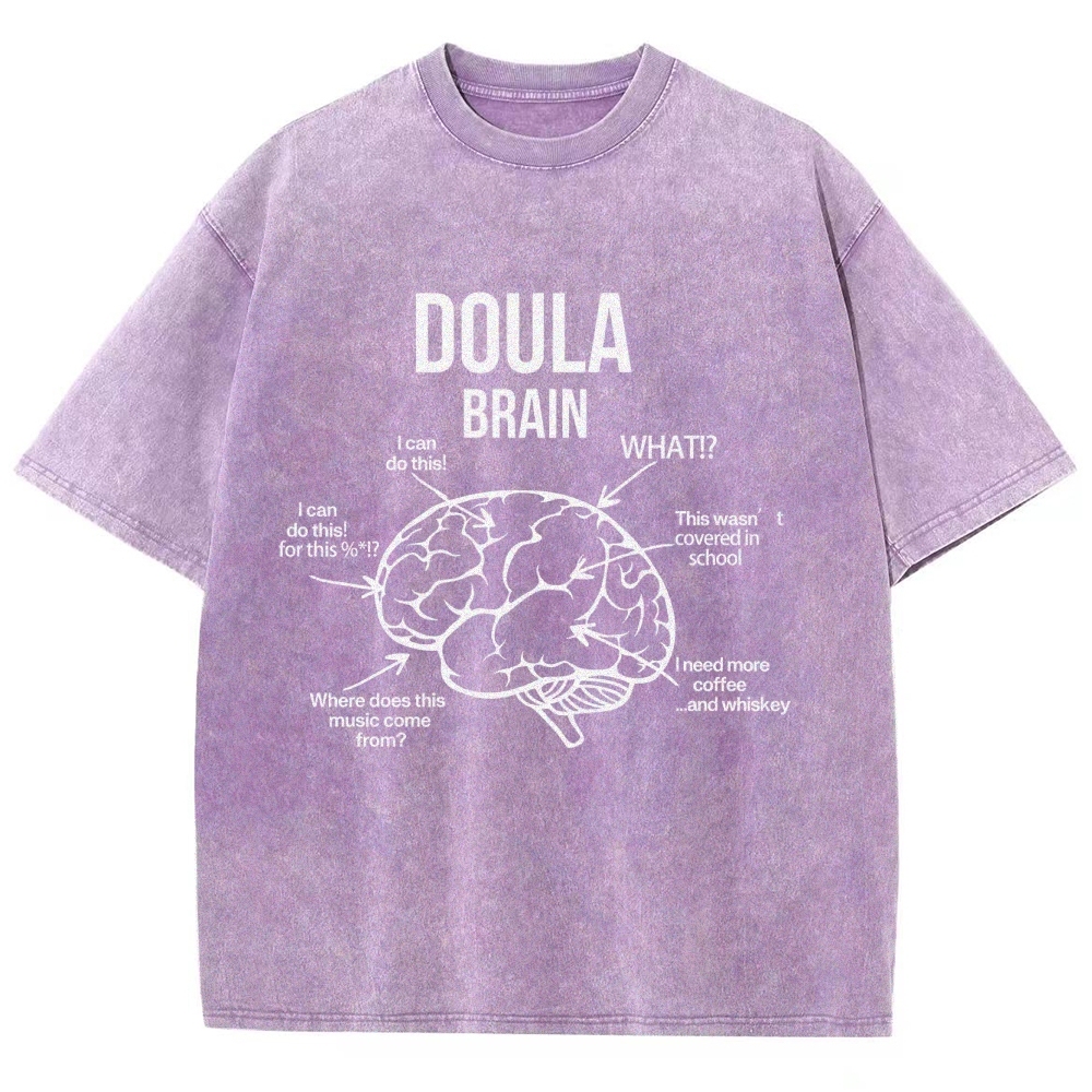 Doula Unisex Fit Washed T-Shirt Customscool