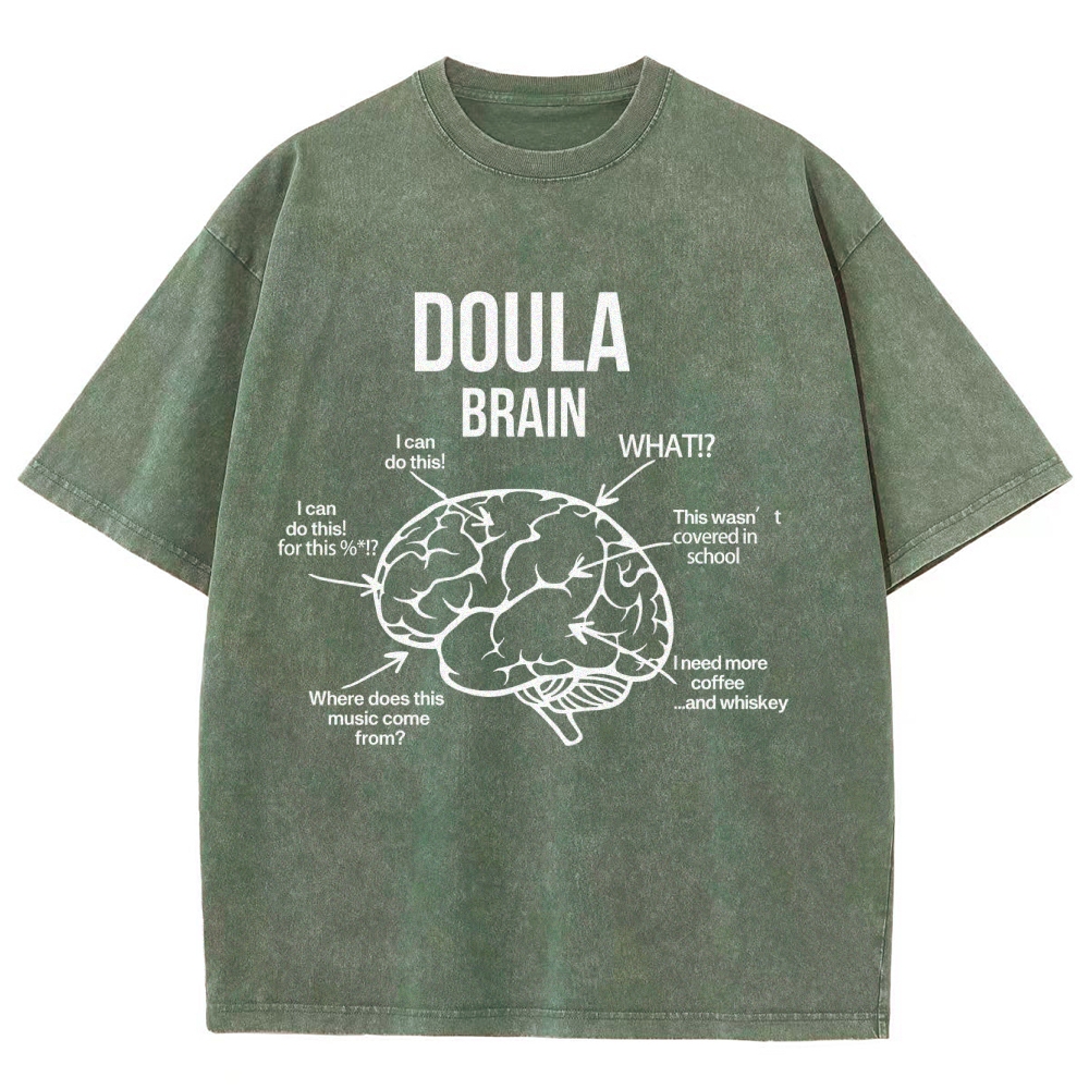 Doula Unisex Fit Washed T-Shirt Customscool