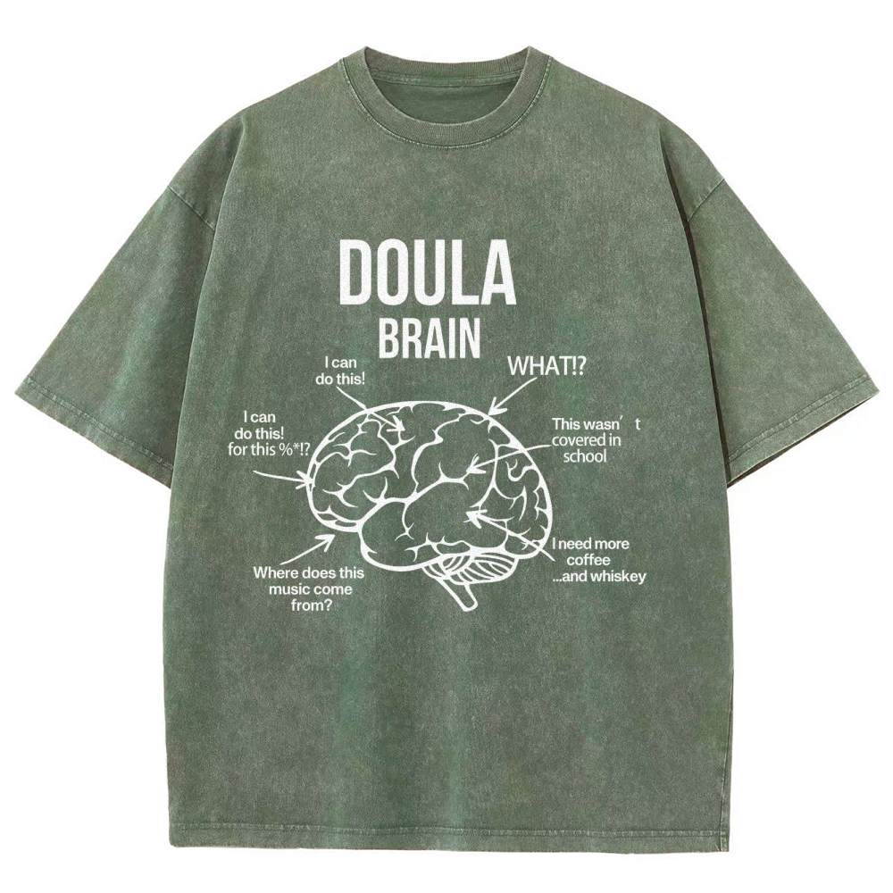 Doula Unisex Fit Washed T-Shirt Customscool