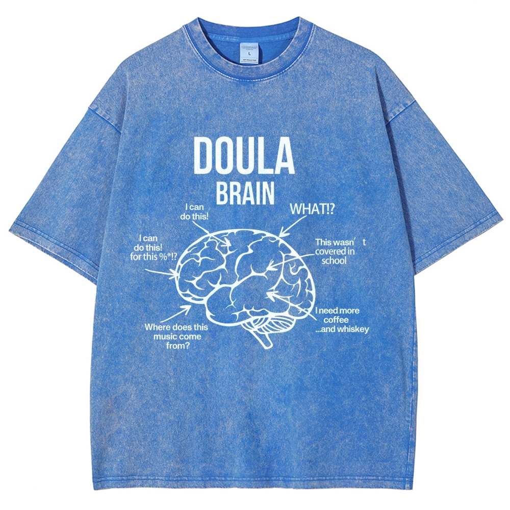 Doula Unisex Fit Washed T-Shirt Customscool
