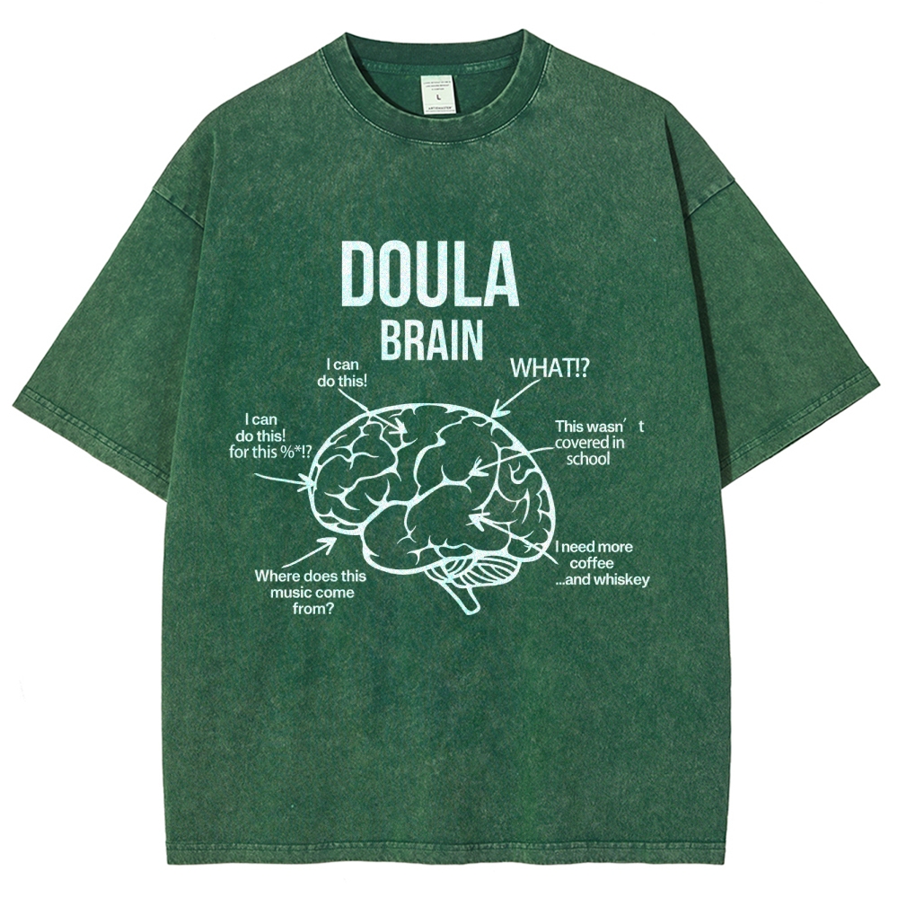 Doula Unisex Fit Washed T-Shirt Customscool