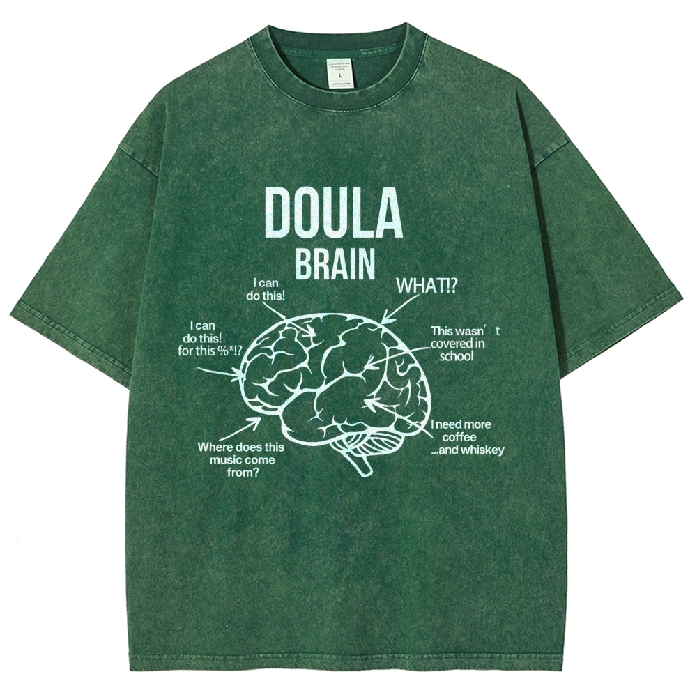 Doula Unisex Fit Washed T-Shirt Customscool