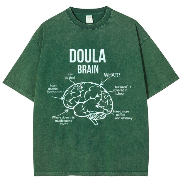 Doula Unisex Fit Washed T-Shirt Customscool