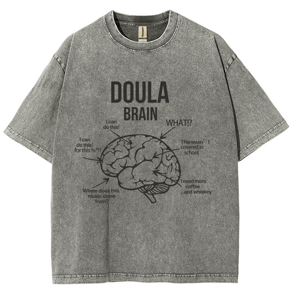 Doula Unisex Fit Washed T-Shirt Customscool