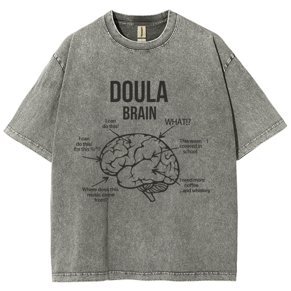 Doula Unisex Fit Washed T-Shirt Customscool