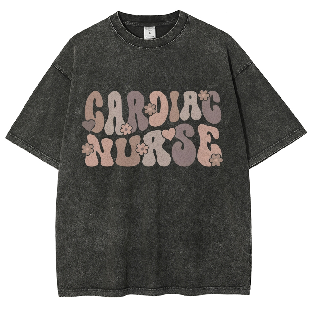 Nurse Unisex Fit Washed T-Shirt Customscool